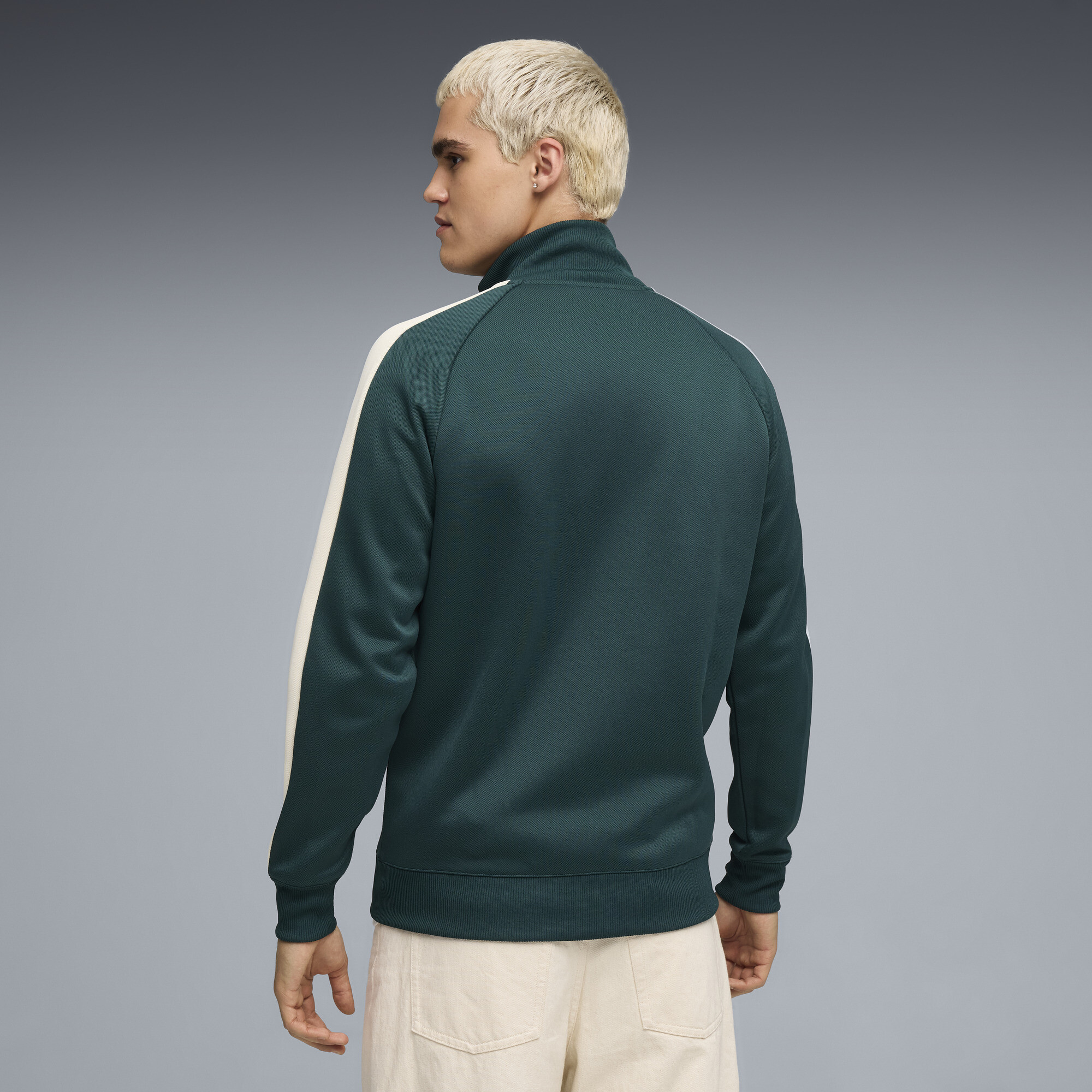 PUMA T7 ALWAYS ON trainingsjack voor Heren, Groen, Maat XS thumbnail 5