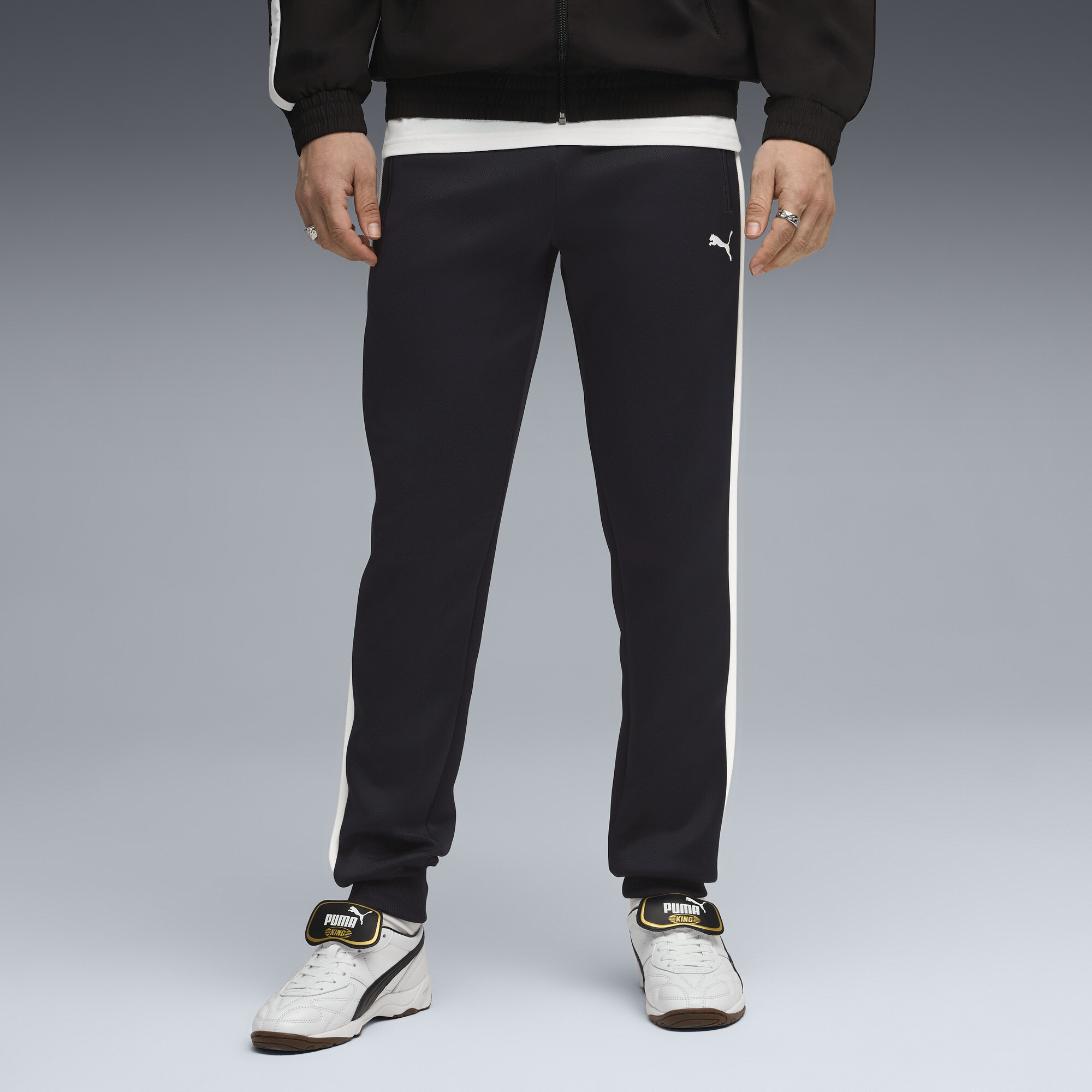 PUMA T7 Men's Track Pants in Blue, Size XS