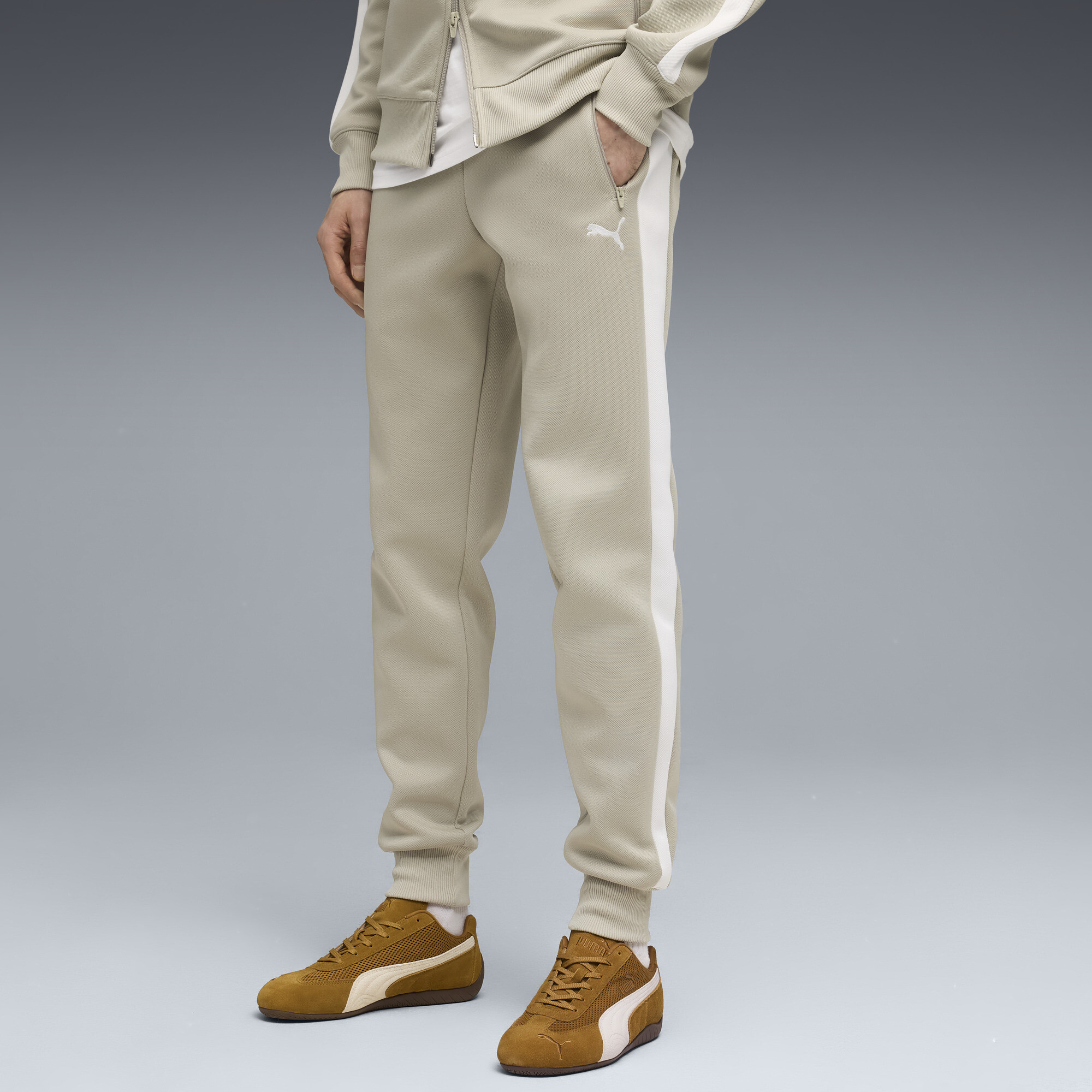 Брюки T7 ALWAYS ON Track Pants Men | Цвет: Бежевый | Pebble Gray