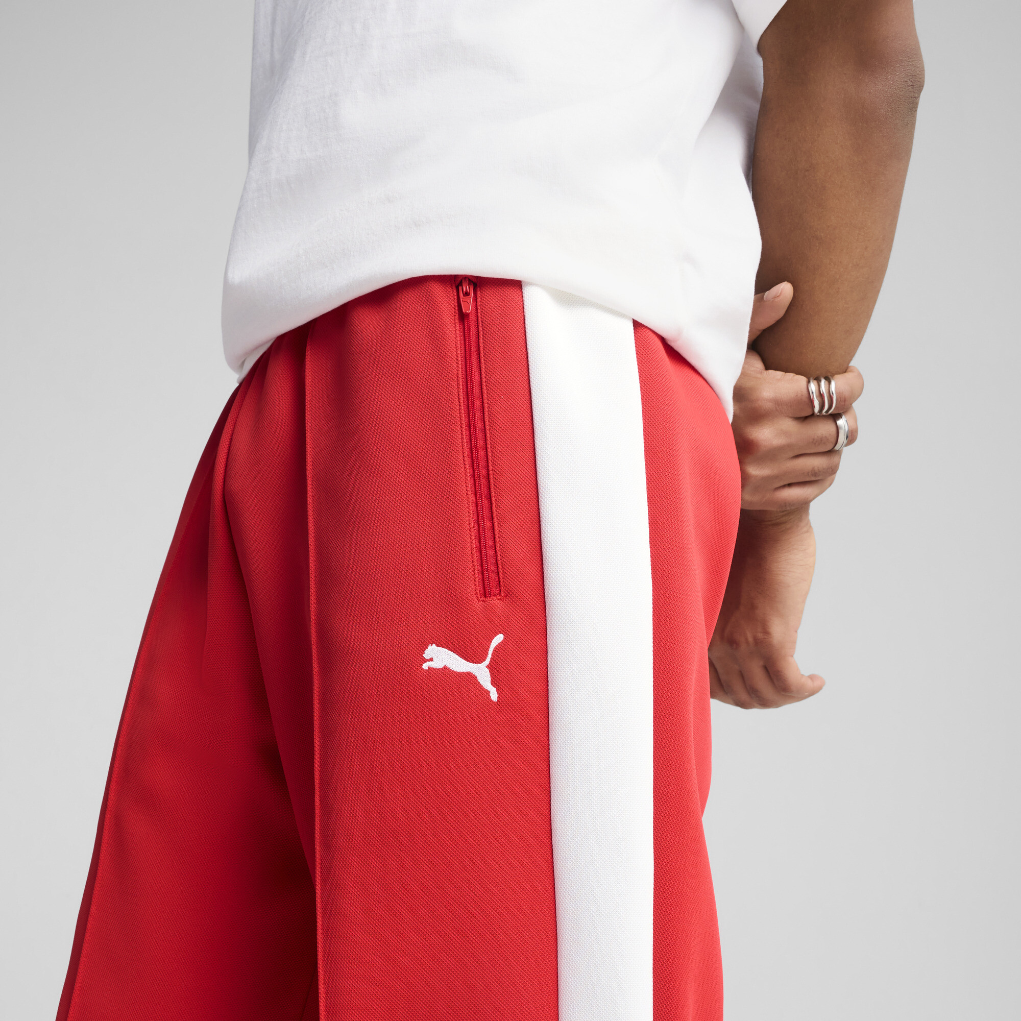 PUMA T7 ALWAYS ON Relaxed trainingsbroek voor Heren, Rood, Maat L thumbnail 4