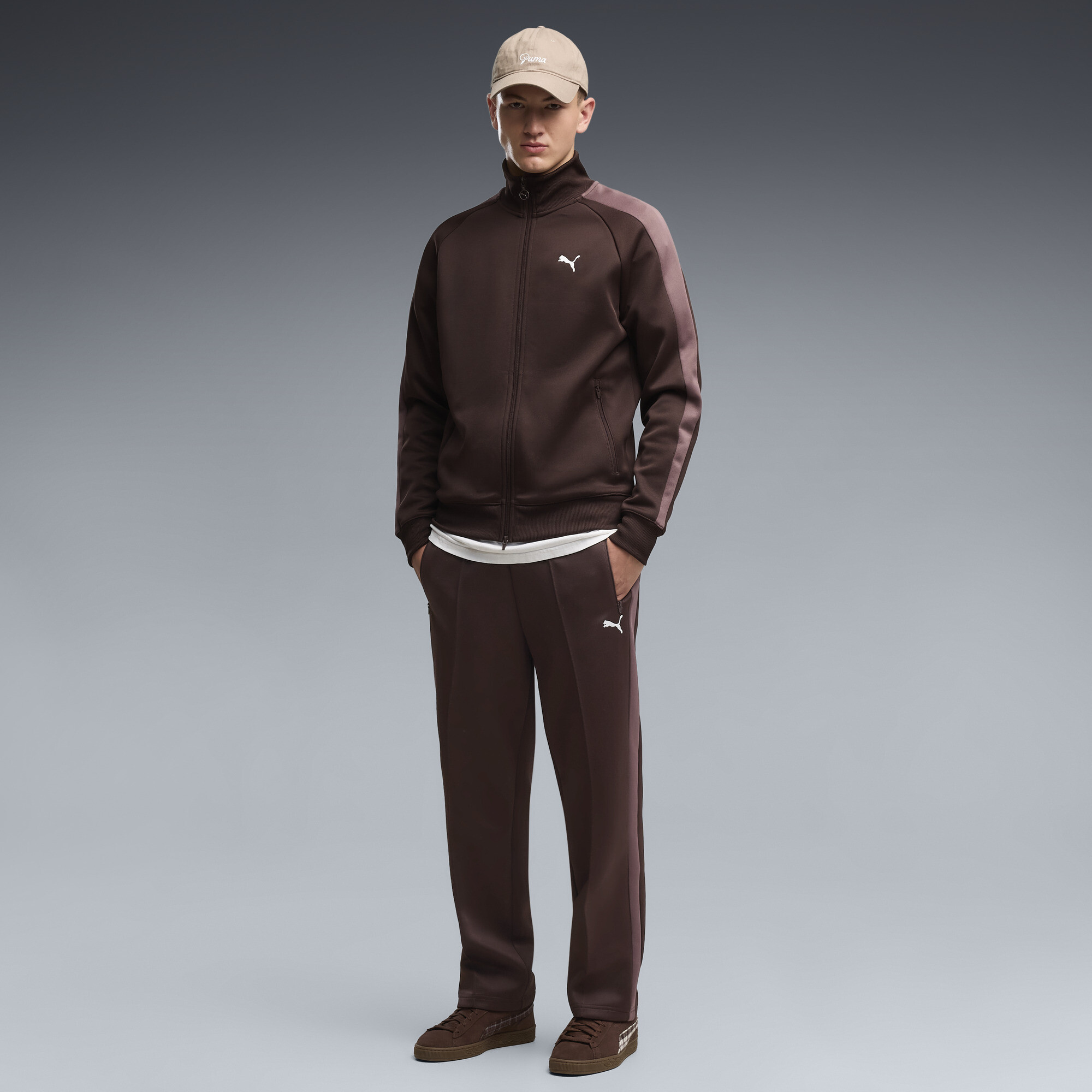 PUMA Męskie spodnie dresowe o luźnym kroju T7 ALWAYS ON, Odzież, Brązowy, XXL