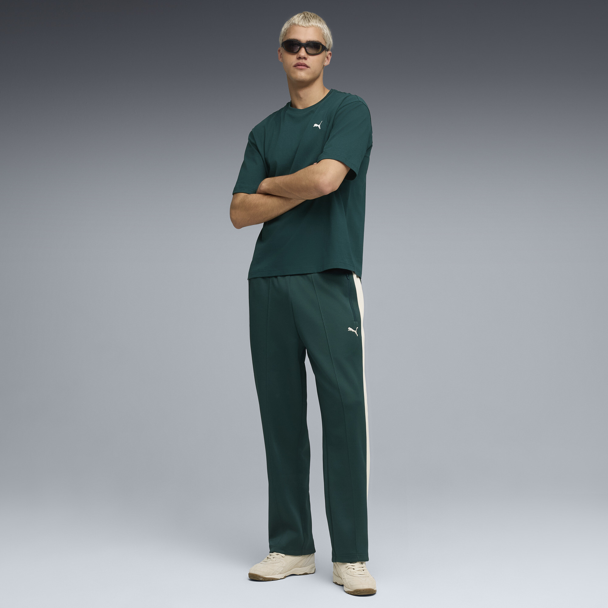 PUMA T7 ALWAYS ON Relaxed trainingsbroek voor Heren, Groen, Maat M thumbnail 4