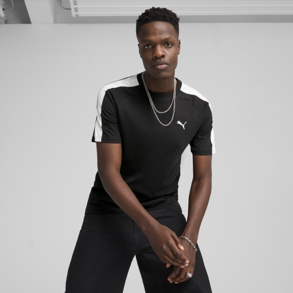 Playera T7 para hombre, PUMA Black, large-MEX