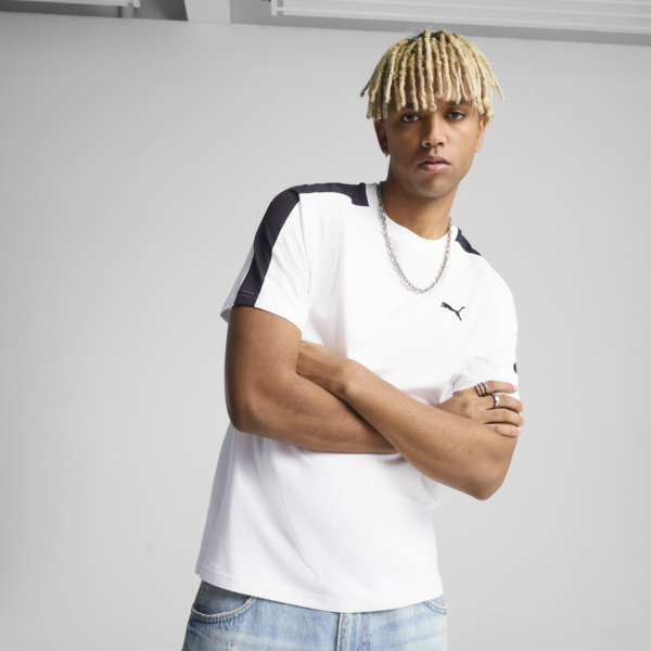 T7 Tee Men, PUMA White, large-MEX