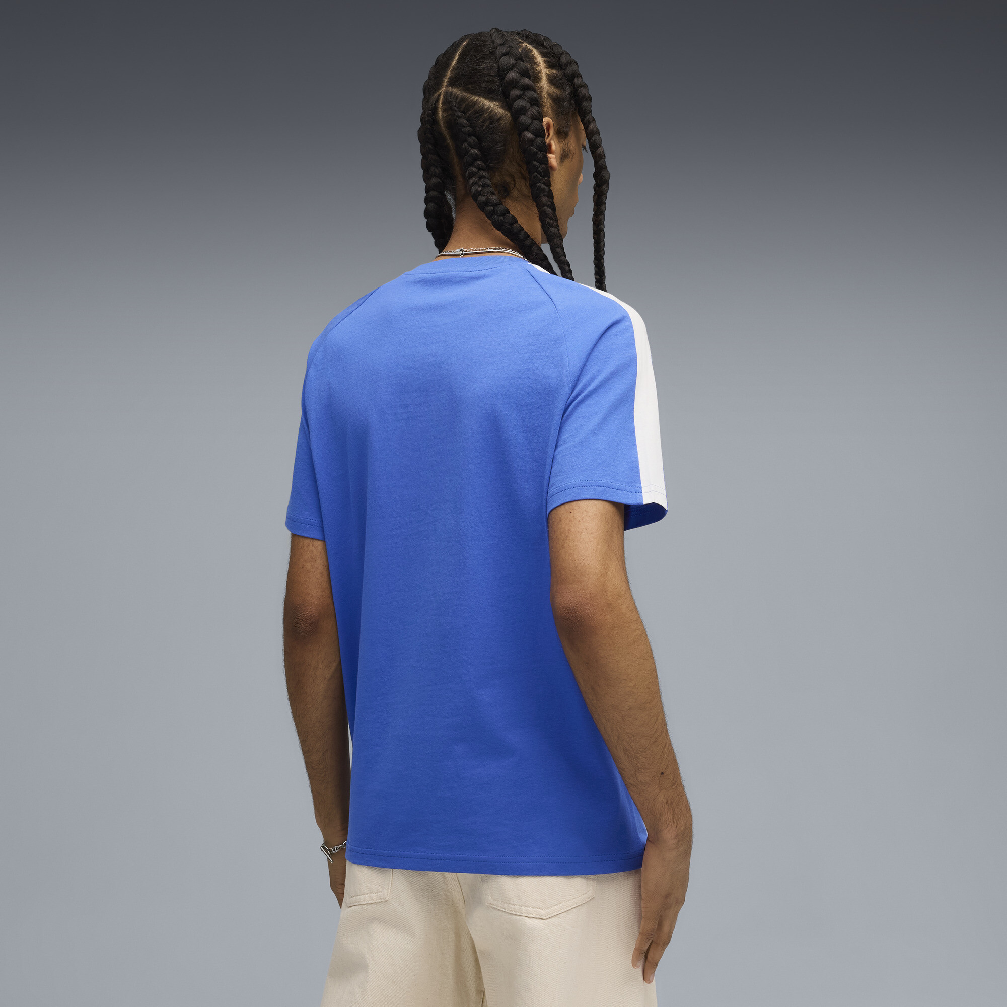 PUMA T7 T-shirt voor Heren, Blauw, Maat L thumbnail 5