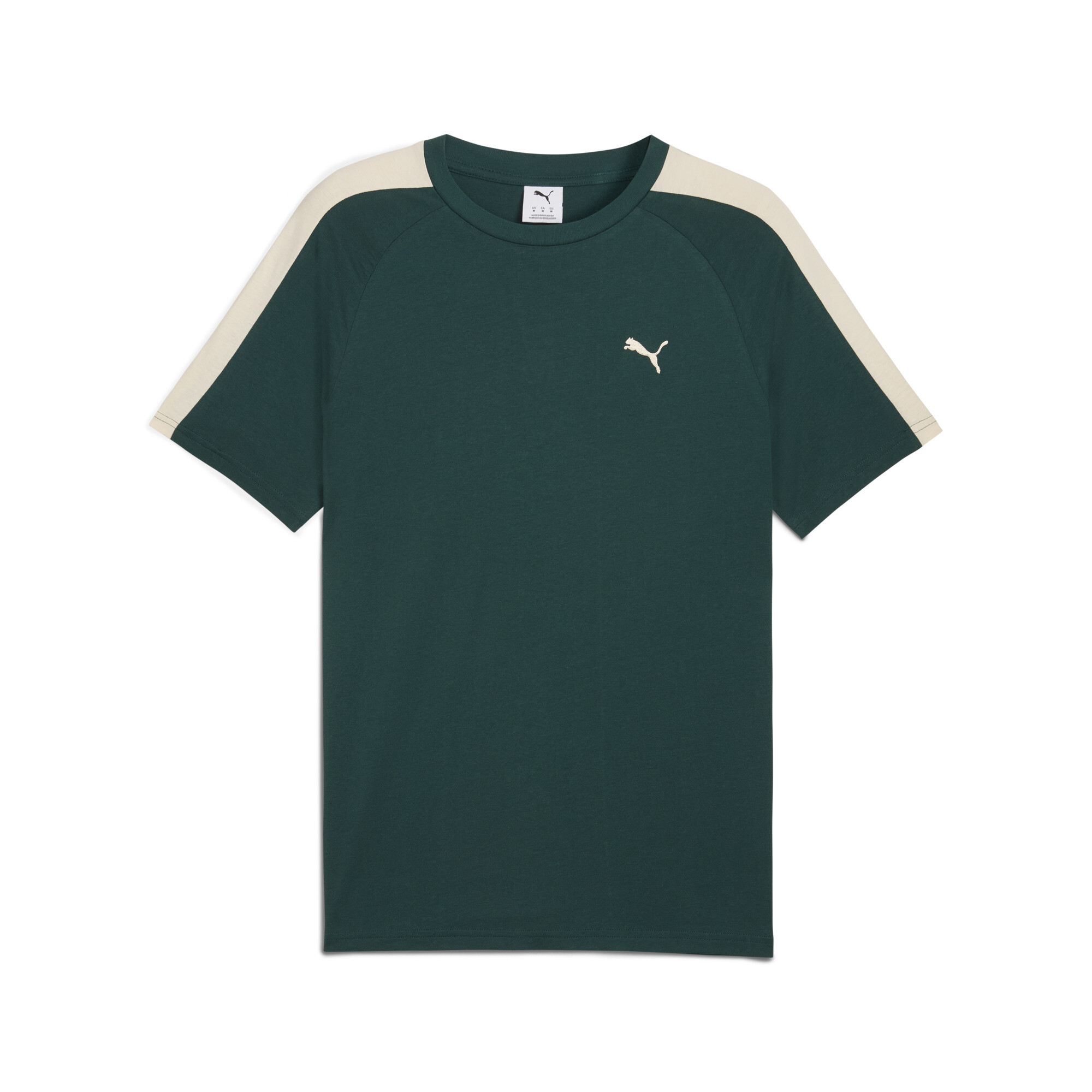 PUMA T7 T-shirt voor Heren, Groen, Maat L thumbnail 3