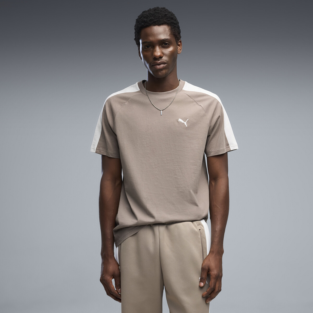 T7 T-Shirt Men in Mouse Gray by PUMA, Small
