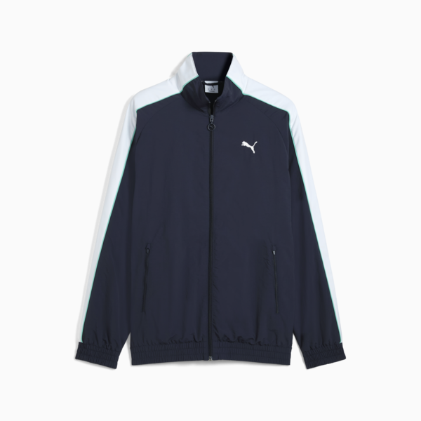 T7 Oversized Track Jacket Unisex, New Navy, large-ZAF
