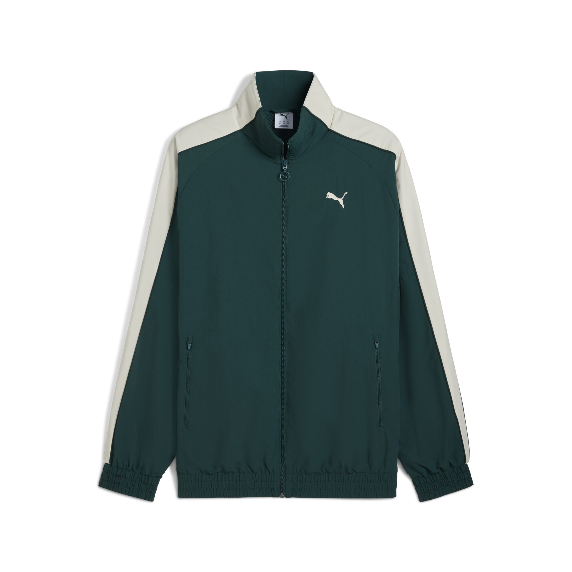 PUMA T7 oversized trainingsjack, Groen, Maat XXS thumbnail 3