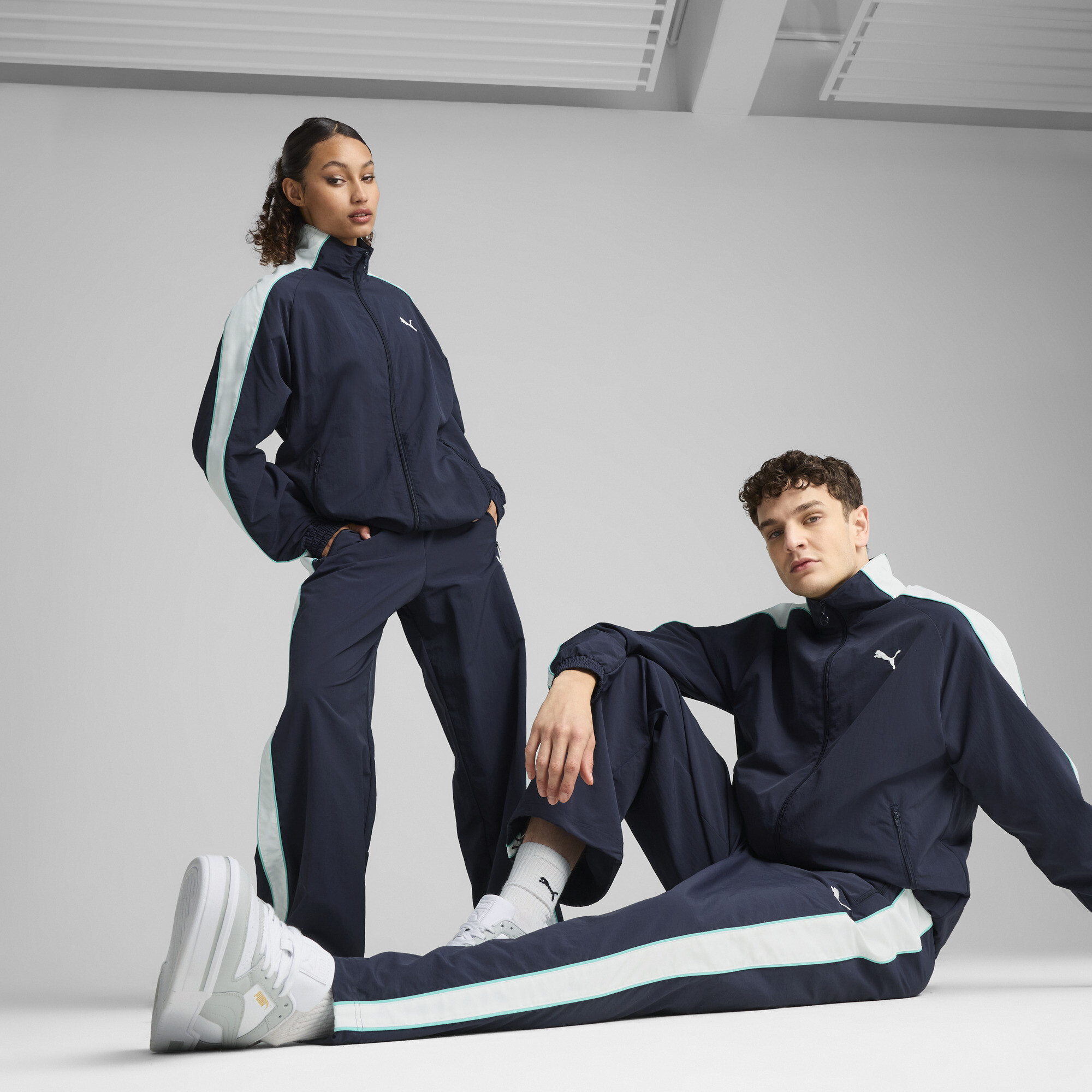 Puma T7 Oversized Trainingshose Unisex | Mit Plain | New Navy | Größe: XXL