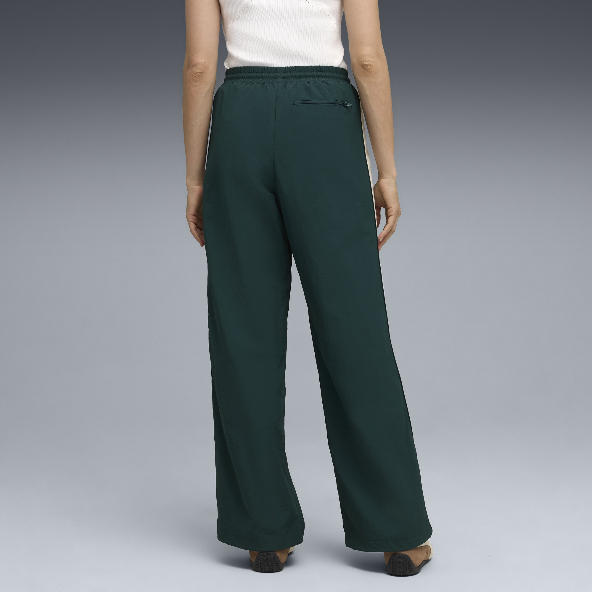 PUMA T7 oversized trainingsbroek uniseks, Groen, Maat XS thumbnail 5