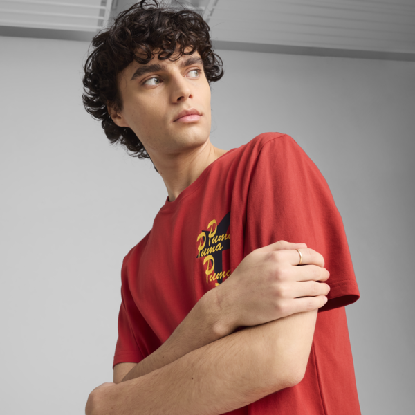 Road To Unity Graphic Tee Men, Red Fire, large-MEX