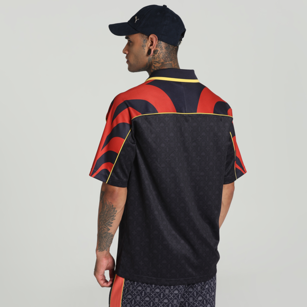 Road To Unity Relaxed Graphic Football Jersey, New Navy, large-MEX
