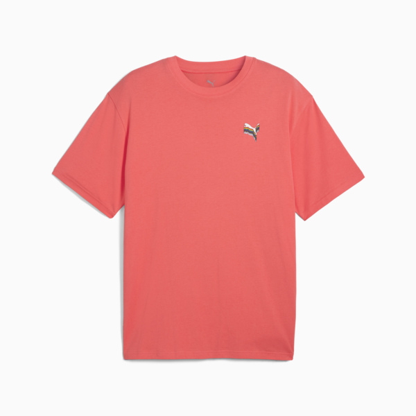 EQUAL LOVE CONFEDERATION Relaxed Graphic Tee, Peach Frost, large-MEX