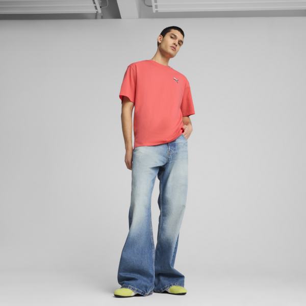 EQUAL LOVE CONFEDERATION Relaxed Graphic Tee, Peach Frost, large-MEX