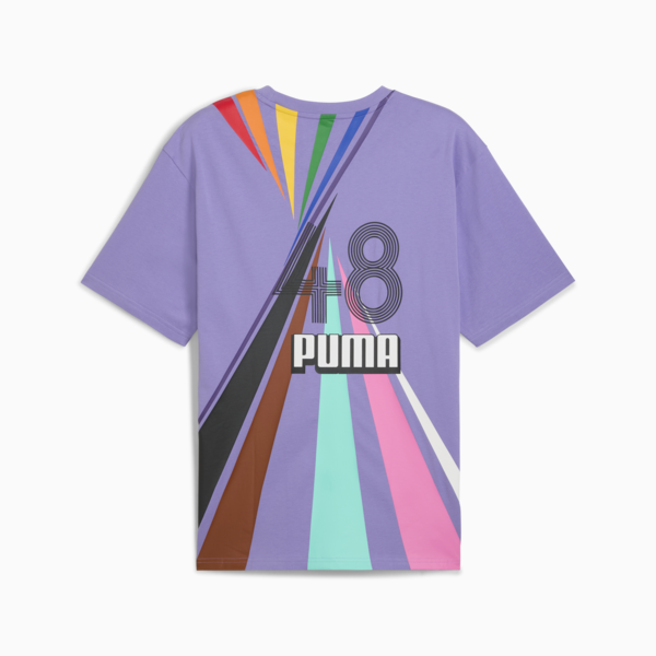 EQUAL LOVE CONFEDERATION Relaxed Graphic Tee, Lavender Alert, large-MEX