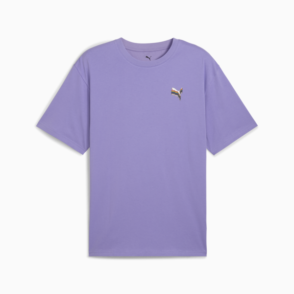 EQUAL LOVE CONFEDERATION Relaxed Graphic Tee, Lavender Alert, large-MEX