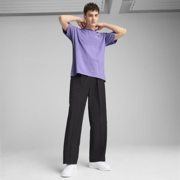 EQUAL LOVE CONFEDERATION Relaxed Graphic Tee, Lavender Alert, large-MEX
