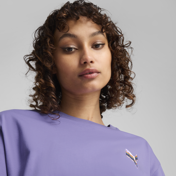 EQUAL LOVE CONFEDERATION Relaxed Graphic Tee, Lavender Alert, large-MEX