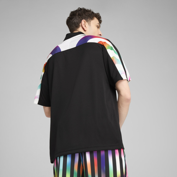EQUAL LOVE CONFEDERATION Football Jersey Unisex, PUMA Black-AOP, large-ZAF