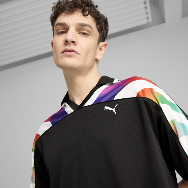 EQUAL LOVE CONFEDERATION Football Jersey Unisex, PUMA Black-AOP, large-ZAF