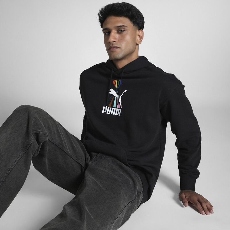 

PUMA EQUAL LOVE CONFEDERATION Relaxed Fit Graphic Hoodie