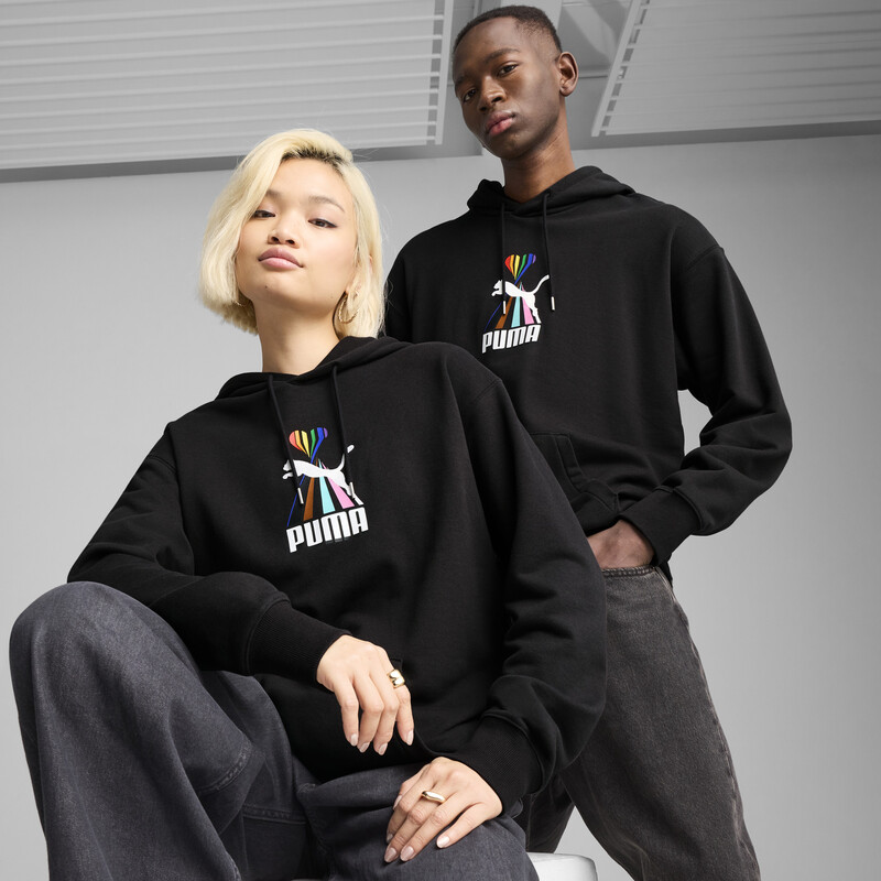 

PUMA EQUAL LOVE CONFEDERATION Relaxed Fit Graphic Hoodie