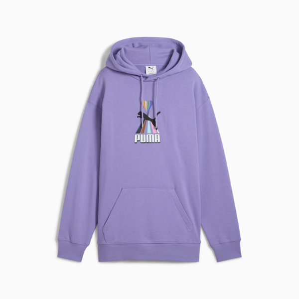 EQUAL LOVE CONFEDERATION Graphic Hoodie Unisex, Lavender Alert, large-MEX