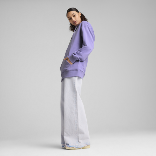 EQUAL LOVE CONFEDERATION Graphic Hoodie Unisex, Lavender Alert, large-MEX