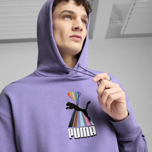 EQUAL LOVE CONFEDERATION Graphic Hoodie Unisex, Lavender Alert, large-MEX