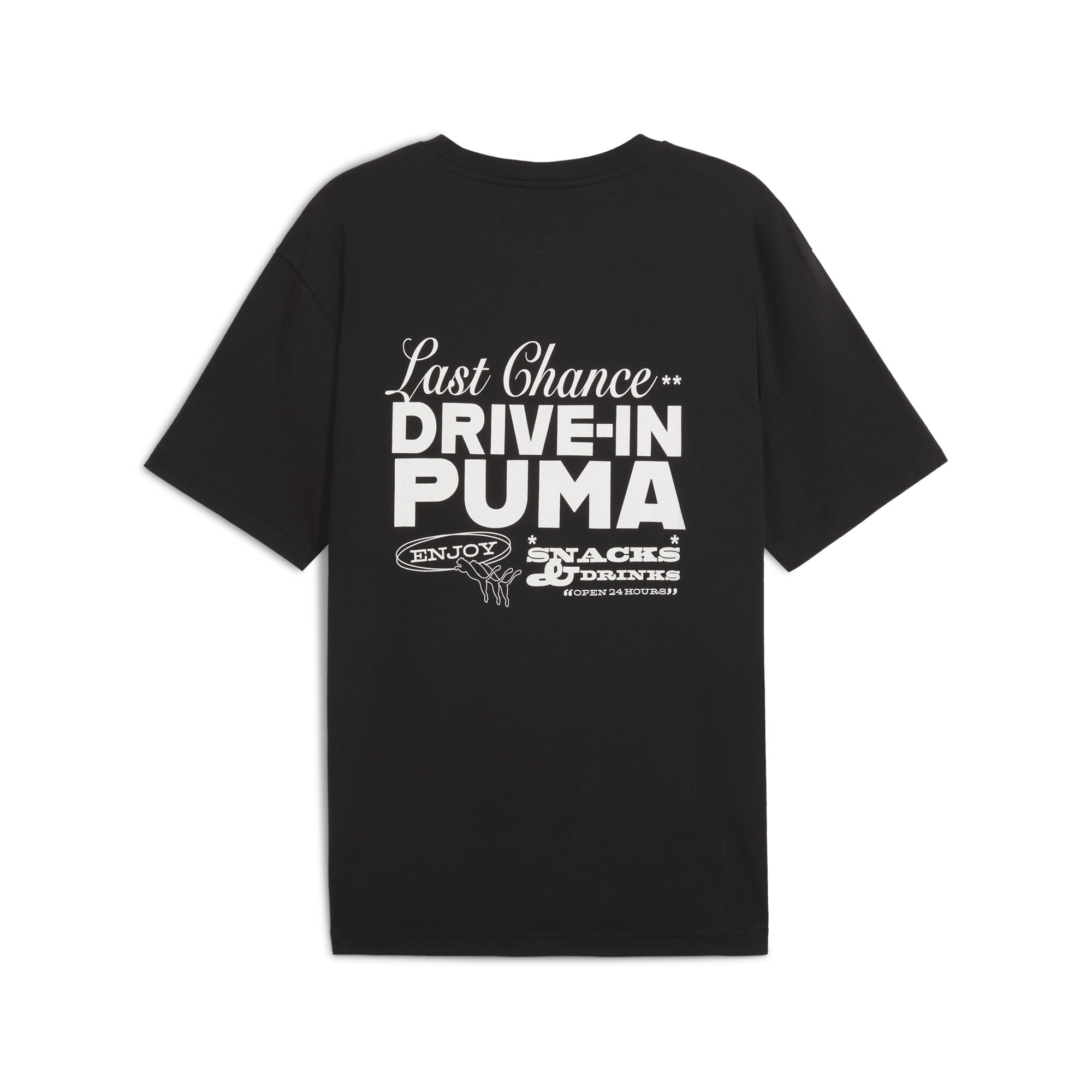 GRAPHICS PUMA Drive-In Relaxed T-shirt voor Heren, Zwart, Maat L