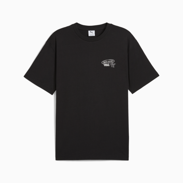 Remera holgada Graphics PUMA Drive-In para hombre, PUMA Black, large-ARG