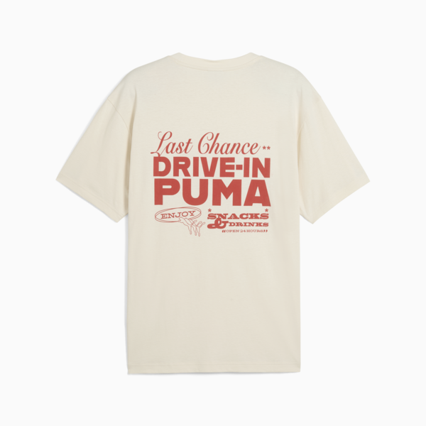 Remera holgada Graphics PUMA Drive-In para hombre, Alpine Snow, large-ARG