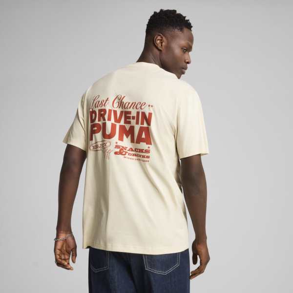 Remera holgada Graphics PUMA Drive-In para hombre, Alpine Snow, large-ARG