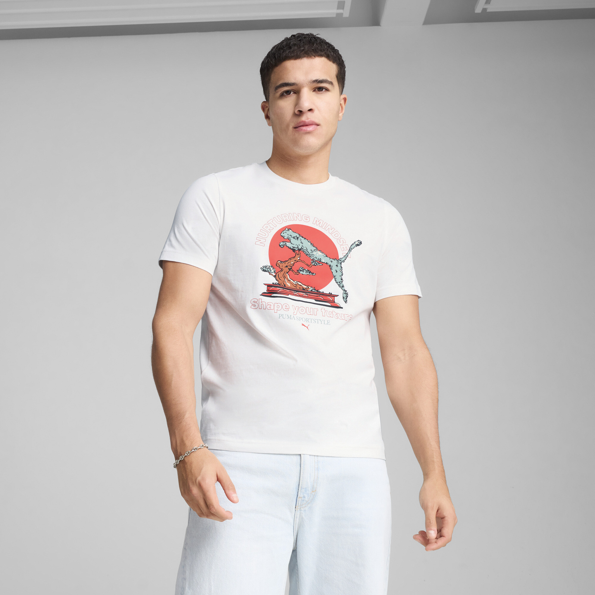 Camiseta GRAPHICS PUMA Bonsai Masculina | white | PUMA