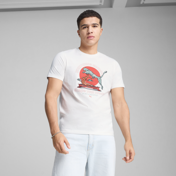 GRAPHICS PUMA Bonsai Tee Men, PUMA White, large-MEX