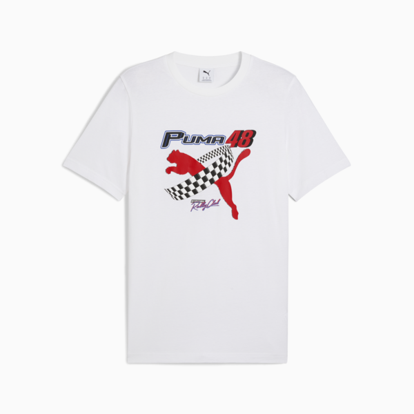 GRAPHICS PUMA Moto Tee Men, PUMA White, large-MEX