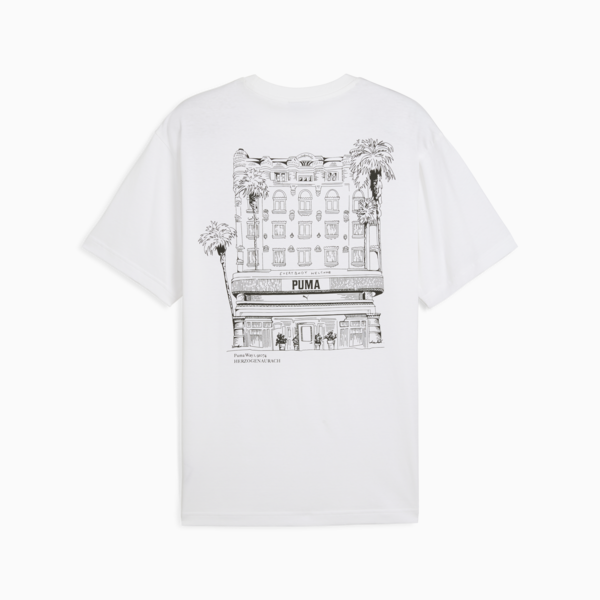 Remera holgada Graphics PUMA Hotel para hombre, PUMA White, large-ARG