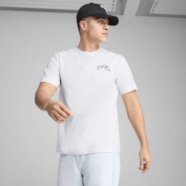 Remera holgada Graphics PUMA Hotel para hombre, PUMA White, large-ARG