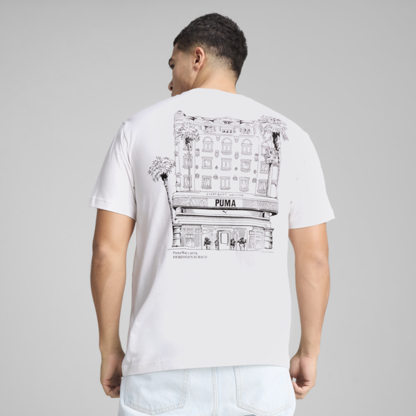 Remera holgada Graphics PUMA Hotel para hombre, PUMA White, large-ARG
