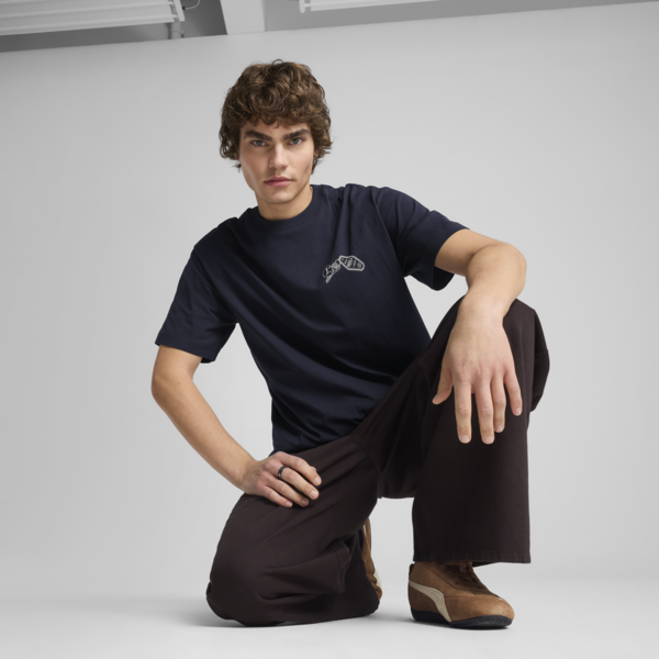 Remera holgada Graphics PUMA Hotel para hombre, New Navy, large-ARG