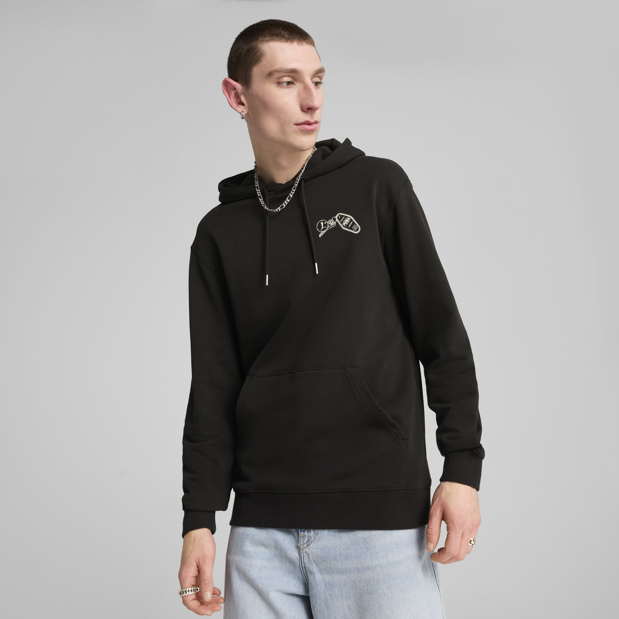 GRAPHICS Puma Hotel Hoodie Herren | Mit Print | Black | Größe: XXL