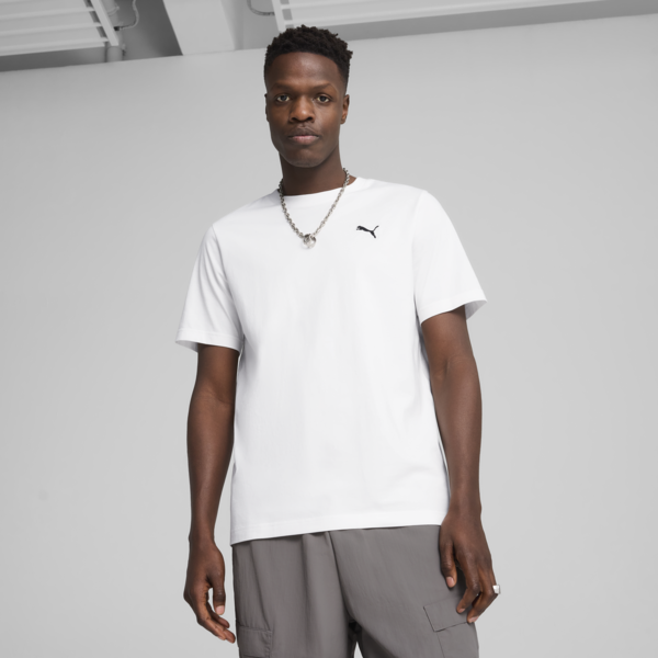 WARDROBE ESS Tee Men, PUMA White, large-MEX