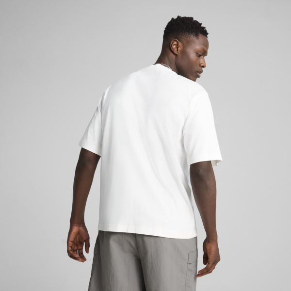 WARDROBE ESS Boxy Tee Men, PUMA White, large-MEX