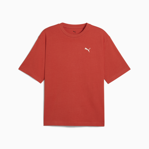 WARDROBE ESS Boxy Tee Men, Red Fire, large-MEX