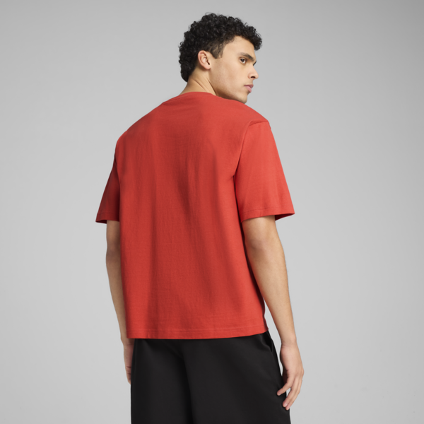 WARDROBE ESS Boxy Tee Men, Red Fire, large-MEX