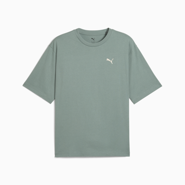 WARDROBE ESS Boxy Tee Men, Green Moon, large-MEX