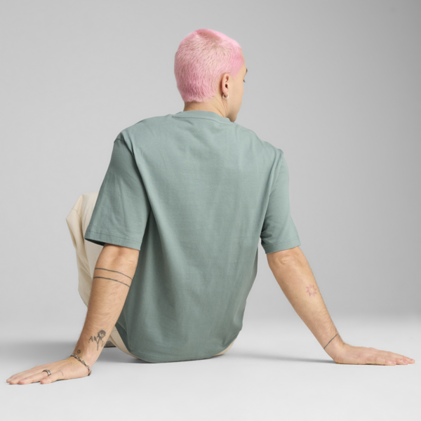WARDROBE ESS Boxy Tee Men, Green Moon, large-MEX