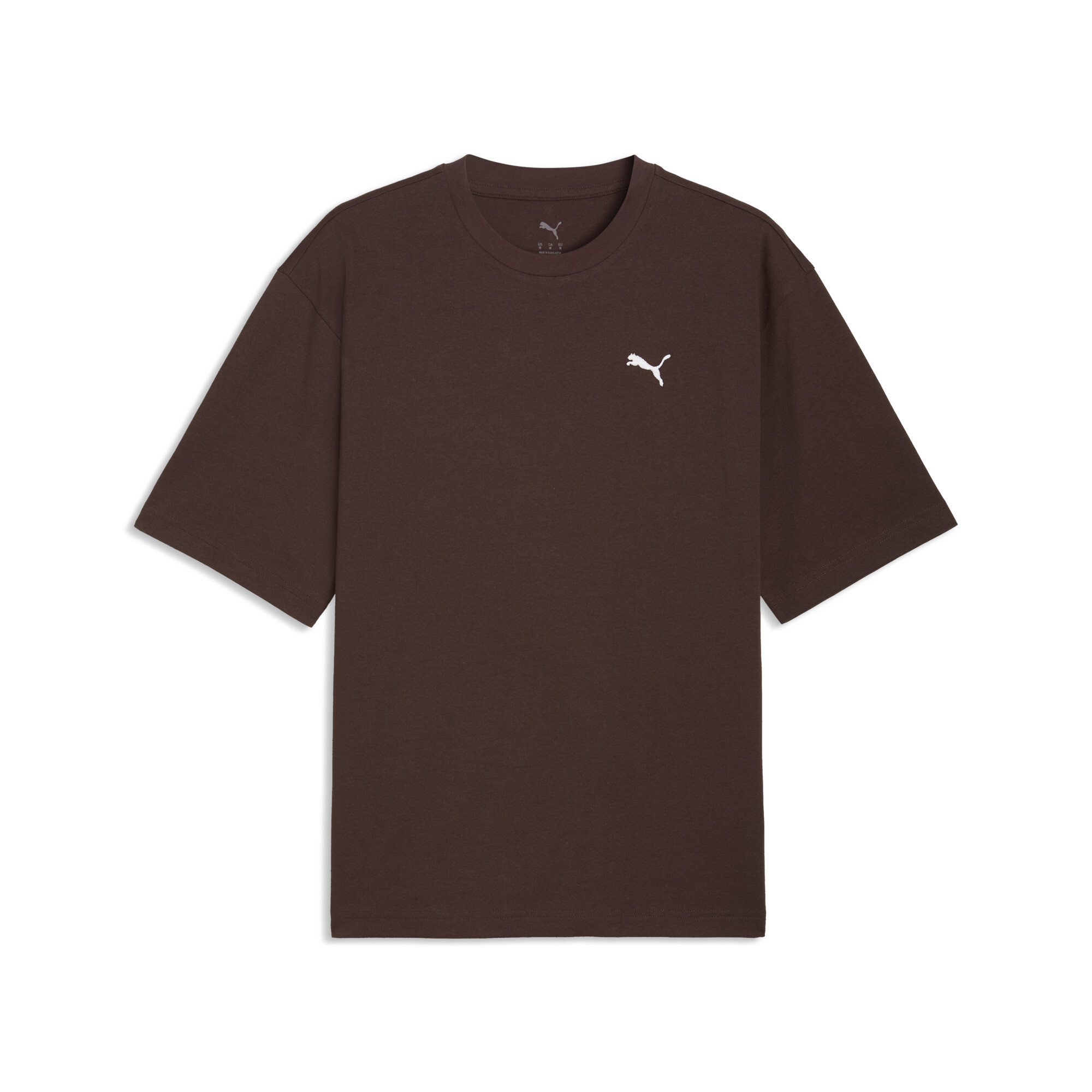 PUMA WARDROBE ESS Boxy T-shirt voor Heren, Bruin, Maat XL thumbnail 3
