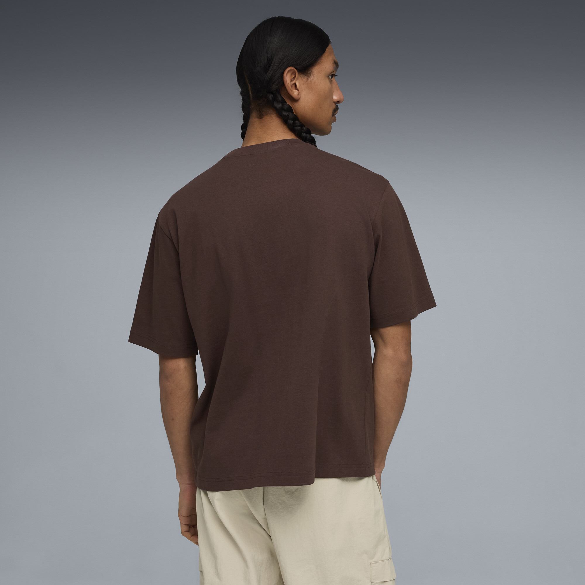 PUMA WARDROBE ESS Boxy T-shirt voor Heren, Bruin, Maat XL thumbnail 5